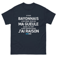 Thumbnail for T-shirt Bayonnais marine - Je suis Bayonnais, humour garanti