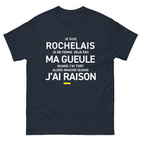 Thumbnail for T-shirt Rochelais marine - Je ne ferme déjà pas ma gueule