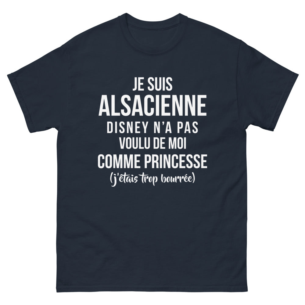 T-shirt Alsacienne marine - Je suis Alsacienne et Fier de l'être