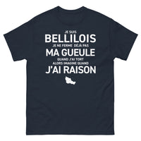 Thumbnail for T-shirt Belle-Île-en-Mer marine - Je ne ferme pas ma gueule