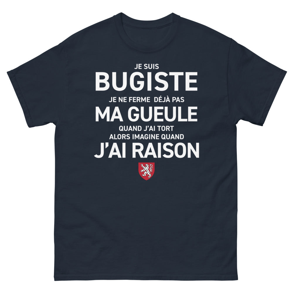 T-shirt Bugiste noir dos - message plein d'esprit