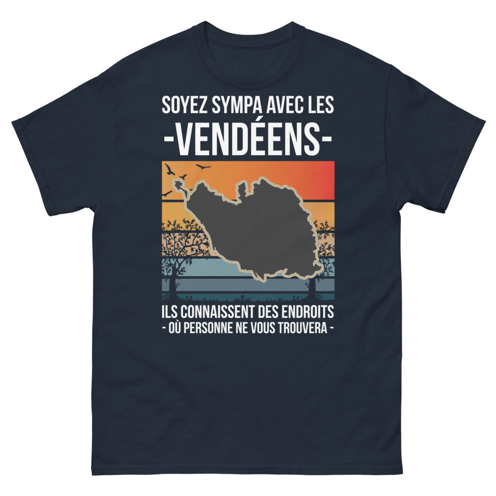 T-shirt Vendée marine - Soyez sympa avec les Vendéens
