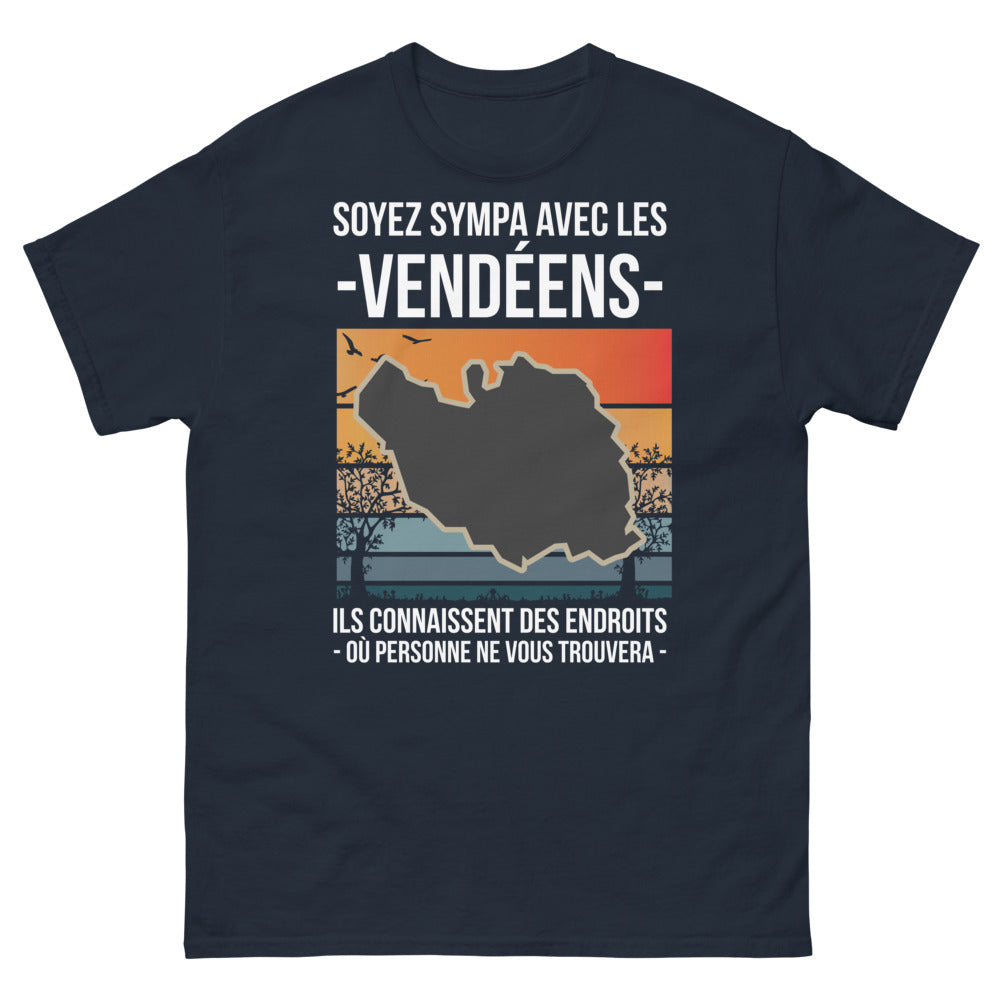 T-shirt Vendée marine - Soyez sympa avec les Vendéens