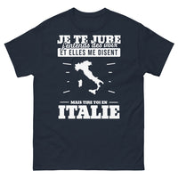 Thumbnail for T-shirt Italie marine - Je te jure, j'entends des voix