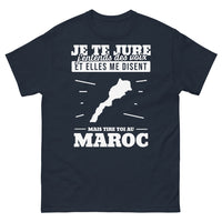 Thumbnail for T-shirt Maroc noir dos - Je te jure, j'entends des voix