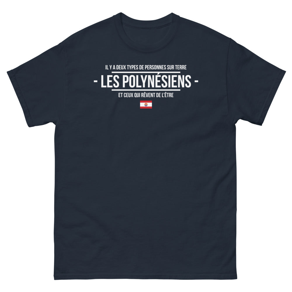 T-shirt Polynésien marine - Icône de fierté et rêve éveillé