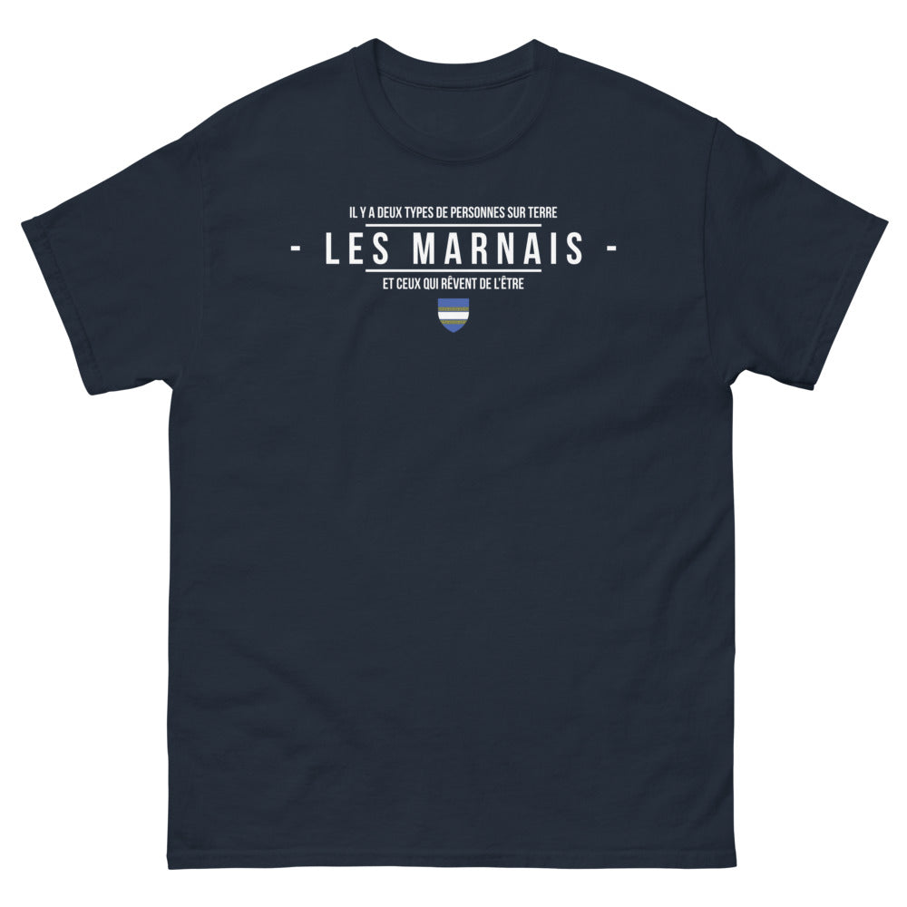 T-shirt Marnais marine - Pour ceux qui rêvent d'en être
