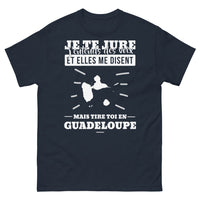 Thumbnail for T-shirt Guadeloupe marine - J'entends des voix humoristique