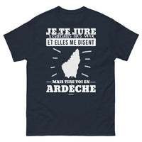 Thumbnail for T-shirt Ardèche bleu marine - Écoutez les voix mystérieuses
