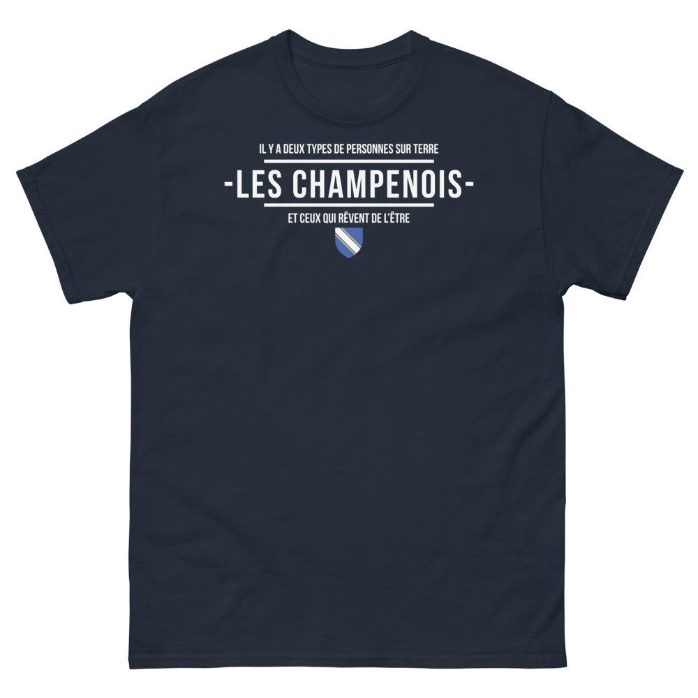 T-shirt Champagne marine - Fier d'être Champenois