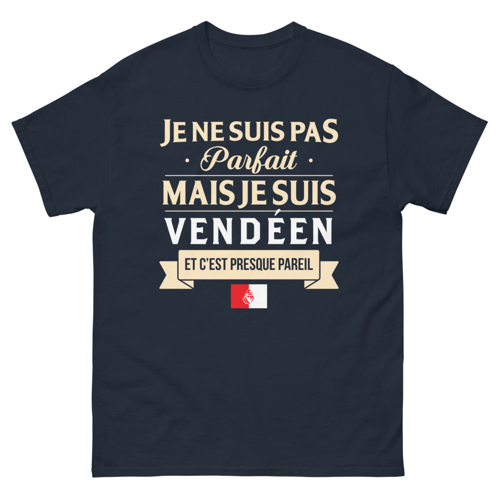 T-shirt Vendée marine - Je ne suis pas parfait mais je suis vendéen