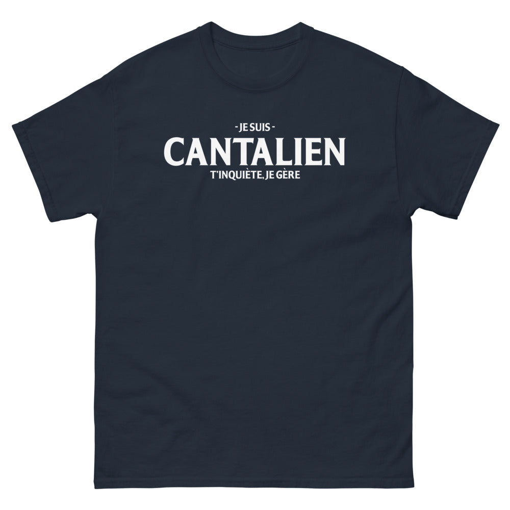 T-shirt Cantalien marine - T'inquiète, je gère