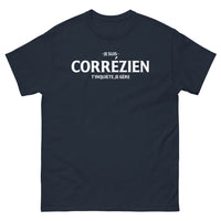 Thumbnail for T-shirt Corrèze marine - Je suis corrézien, t’inquiète, je gère