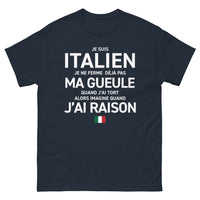 Thumbnail for T-shirt Italie marine - Je suis Italien, je ne ferme pas ma gueule