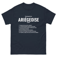 Thumbnail for T-shirt Ariège marine - Tu sais que tu es Ariégeoise quand...