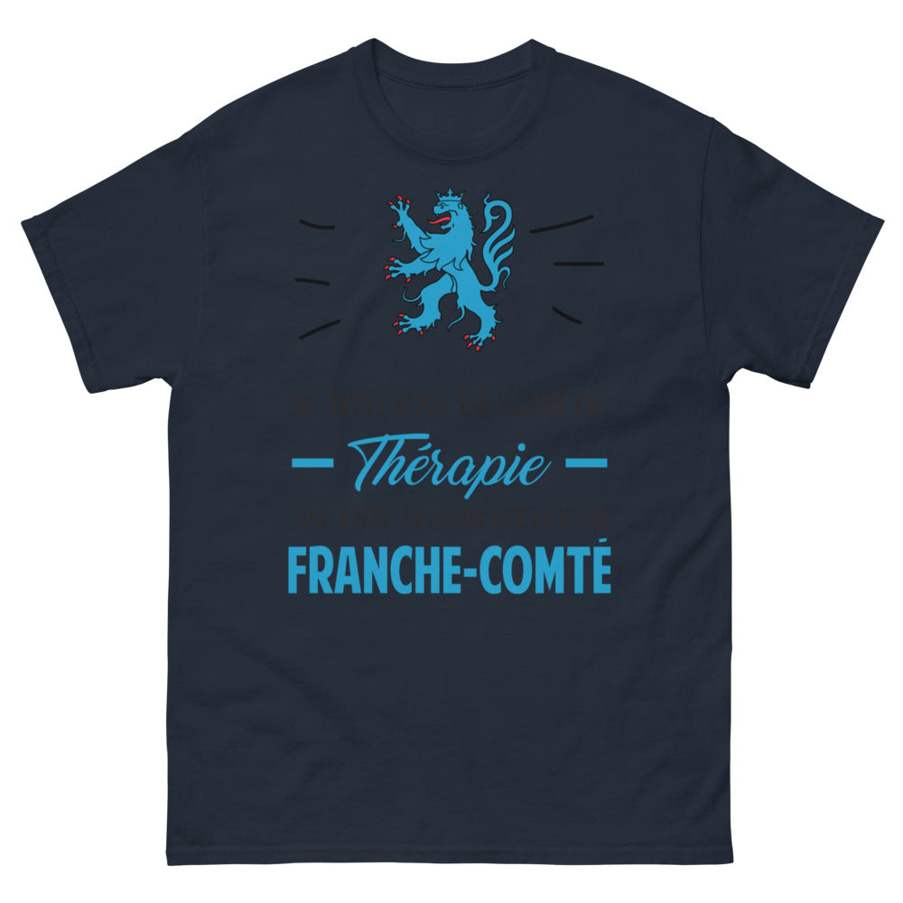 T-shirt Franche-Comté marine - Besoin d'aller en Franche-Comté