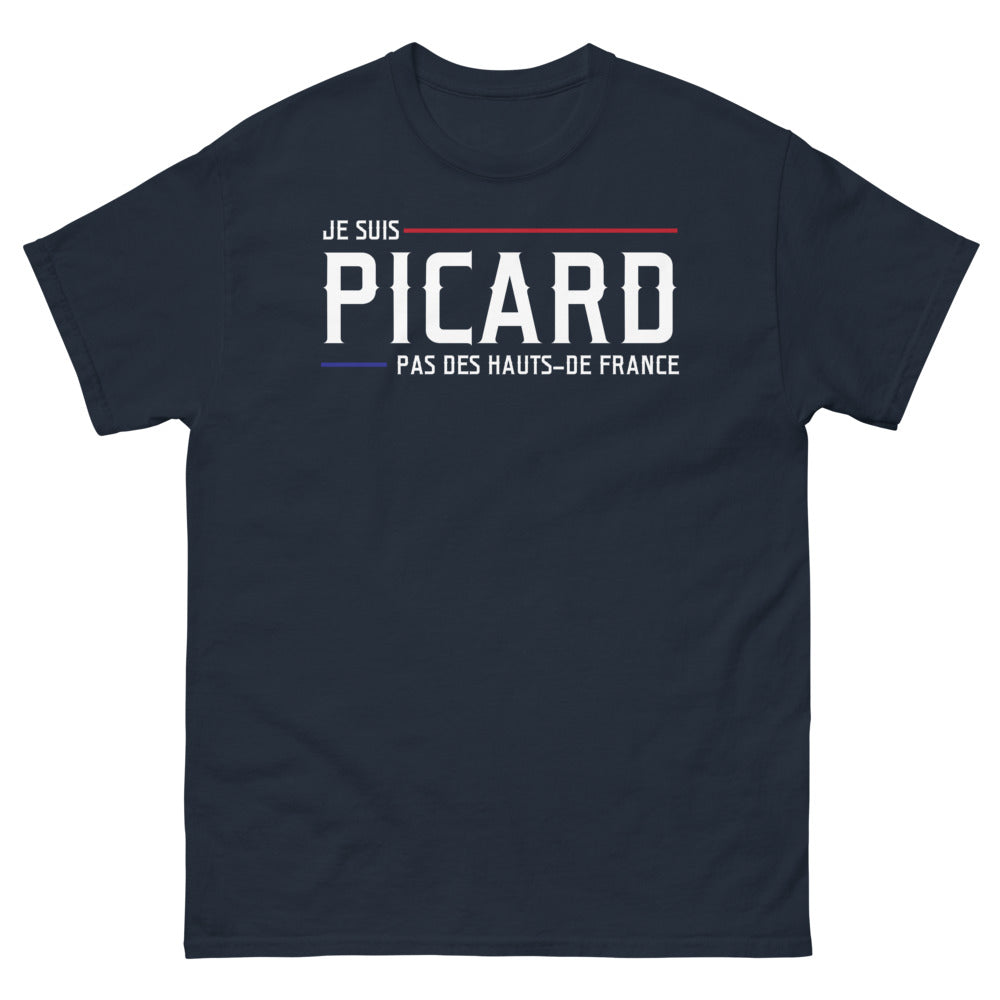T-shirt Picard marine - Je suis Picard, pas des Hauts de France