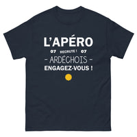 Thumbnail for T-shirt Ardéchois marine - Engagez-vous pour l'apéro