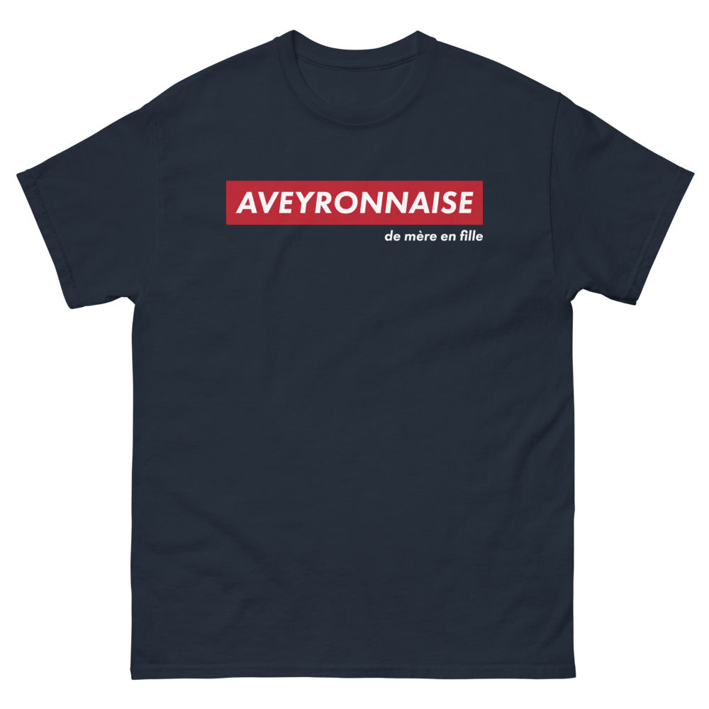 T-shirt Aveyron noir dos - Fierté de Mère en Fille