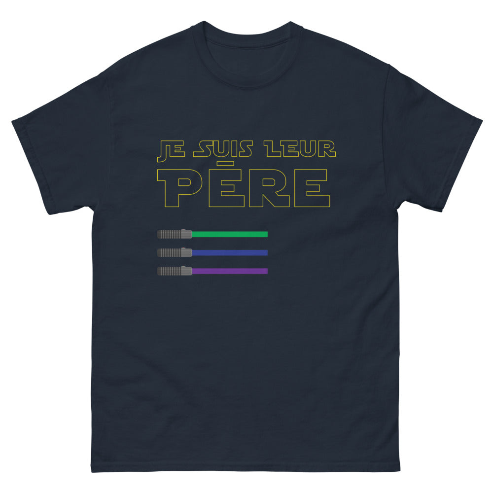 T-shirt Science-Fiction marine - Je suis leur père
