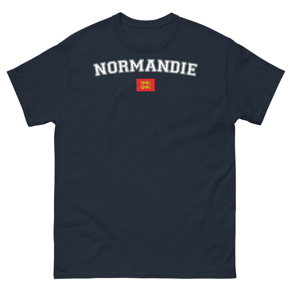 T-shirt Normandie marine - Fier et Sombre avec humour