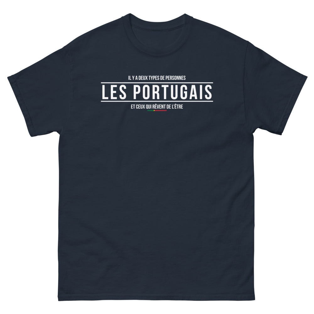 T-shirt Portugal marine - Il y a deux types de personnes