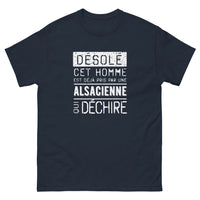 Thumbnail for T-shirt Alsacienne marine - Désolé cet homme est déjà pris