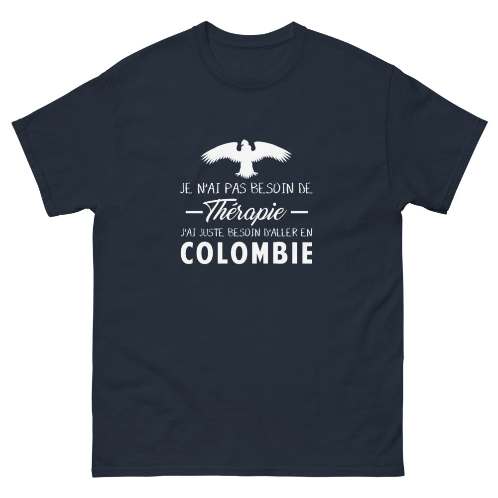 T-shirt Colombie marine - Pas besoin de thérapie