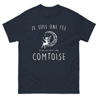 Thumbnail for T-shirt Franche-Comté marine - Fée la pas chier, cette Comtoise