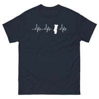 Thumbnail for T-shirt Portugal marine - Heartbeat pour les amoureux du pays