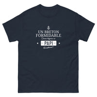 Thumbnail for T-shirt Bretagne marine - Un Breton formidable donne toujours un Papi exceptionnel