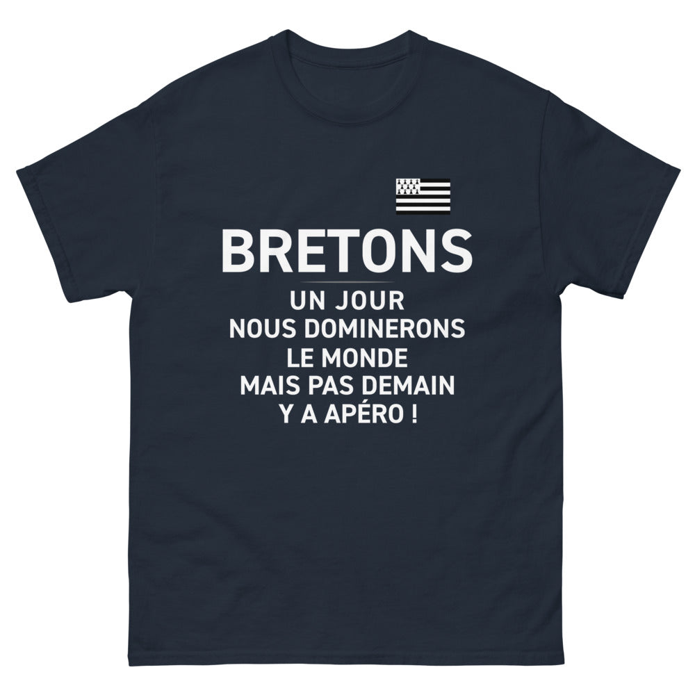T-shirt Bretagne marine - Un jour nous dominerons le monde