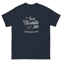 Thumbnail for T-shirt 40 Ans marine - Je prends de la valeur