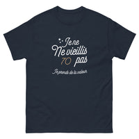 Thumbnail for T-shirt anniversaire noir dos - Je ne vieillis pas, je prends de la valeur