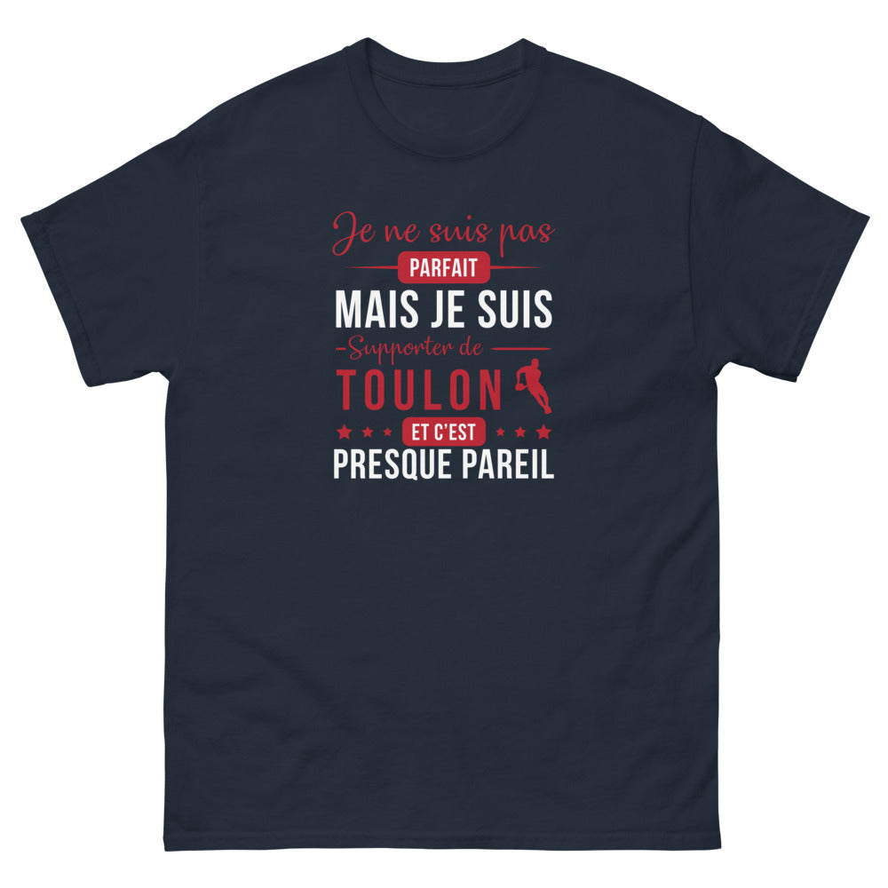 T-shirt Toulon marine - Je ne suis pas parfait, presque pareil