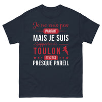 Thumbnail for T-shirt Toulon marine - Je ne suis pas parfait, mais supporter