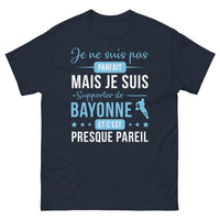Thumbnail for T-shirt Bayonne marine - Je ne suis pas parfait, mais supporter