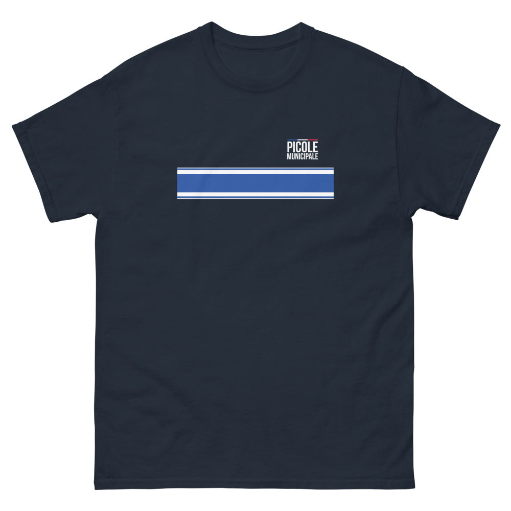 T-shirt Picole Municipale marine - texte humoristique sur la fête