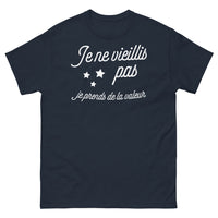 Thumbnail for T-shirt humour noir dos - Je ne vieillis pas, je prends de la valeur