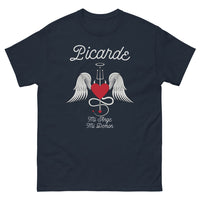 Thumbnail for T-shirt Picard marine - Mi-Ange Mi-Démon avec humour