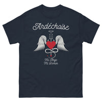 Thumbnail for T-shirt Ardèche marine - Mi-Ange Mi-Démon avec humour