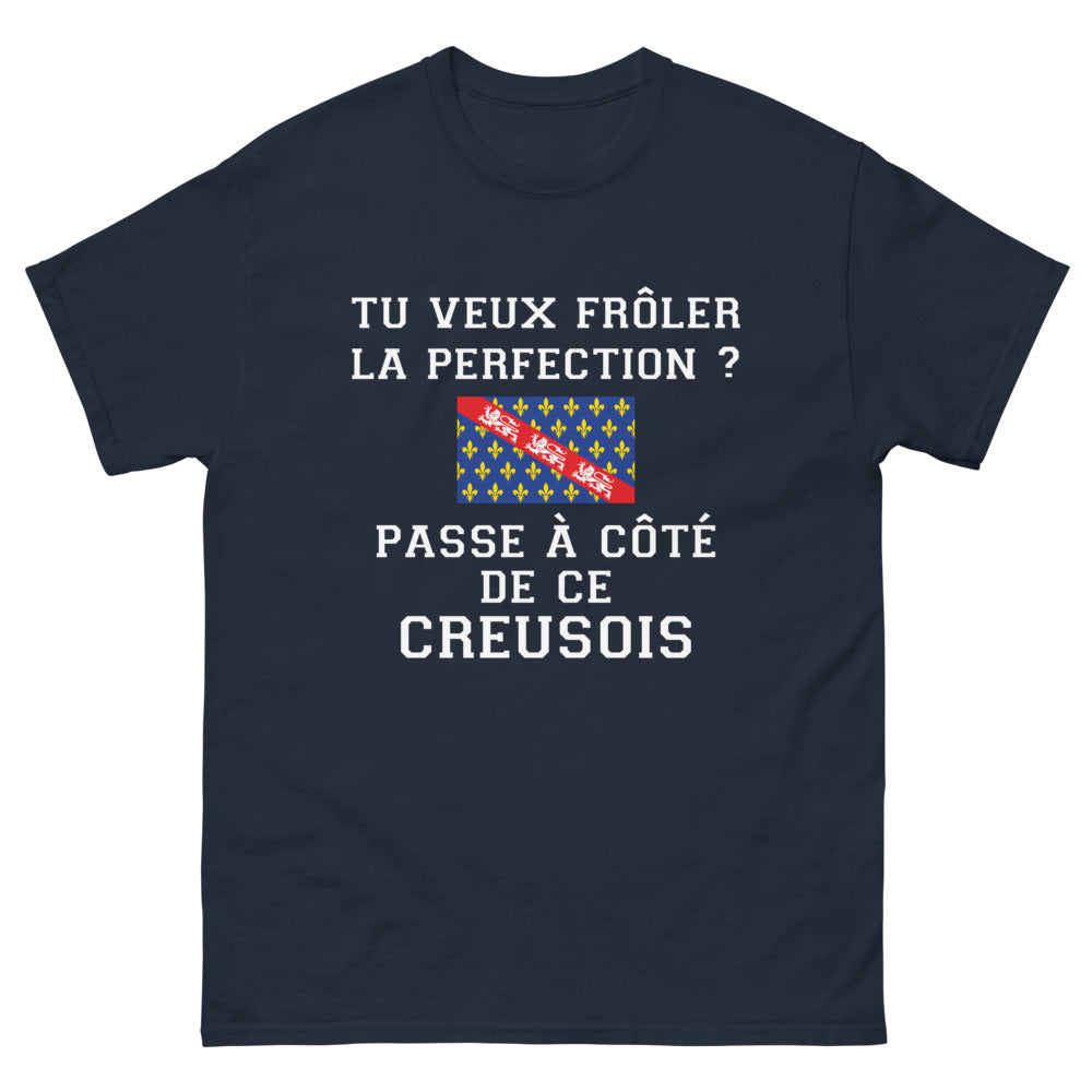 T-shirt Creusois marine - Frôler la perfection avec humour