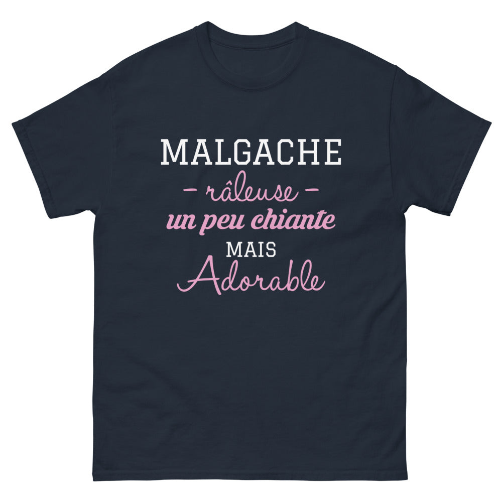T-shirt Malgache marine - Râleuse, un peu chiante mais adorable