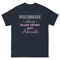 Thumbnail for T-shirt Pologne bleu marine - Un peu chiante mais adorable