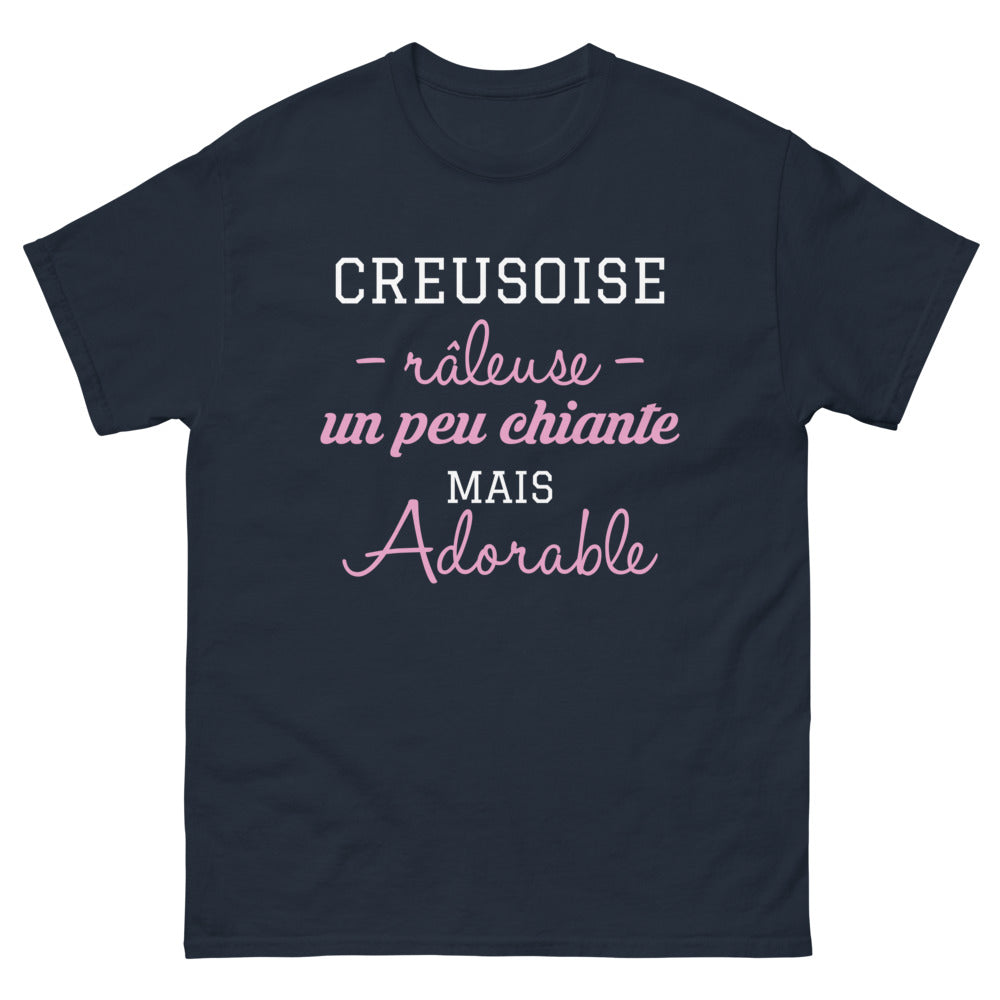 T-shirt Creusoise marine - Un peu chiante mais adorable