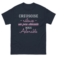 Thumbnail for T-shirt Creusoise marine - Un peu chiante mais adorable