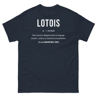 Thumbnail for T-shirt Lotois marine - Charisme et perfection incarnés