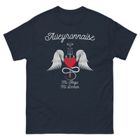 Thumbnail for T-shirt Aveyron noir dos - Mi-ange Mi-démon