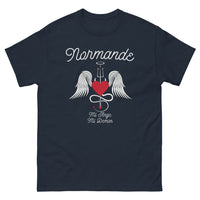 Thumbnail for T-shirt Normand marine - Mi-Ange Mi-Démon humoristique
