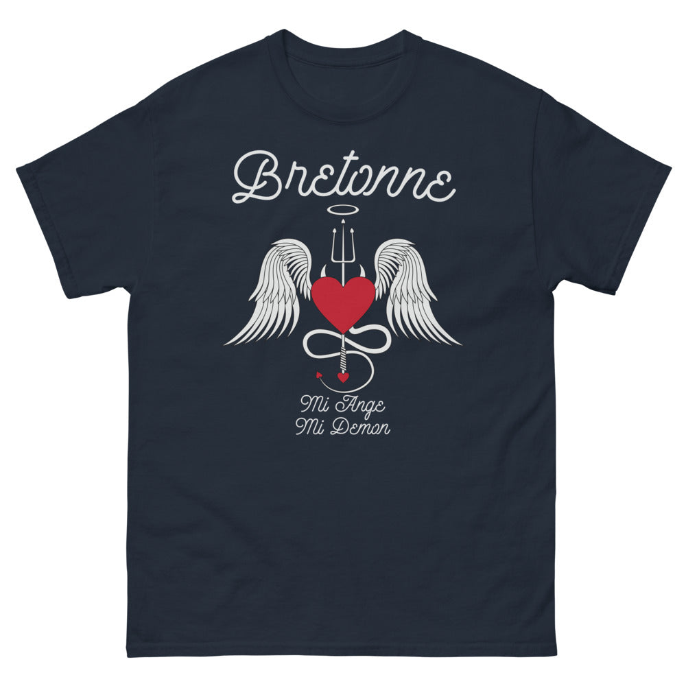 T-shirt Bretagne marine - Mi-Ange Mi-Démon humoristique